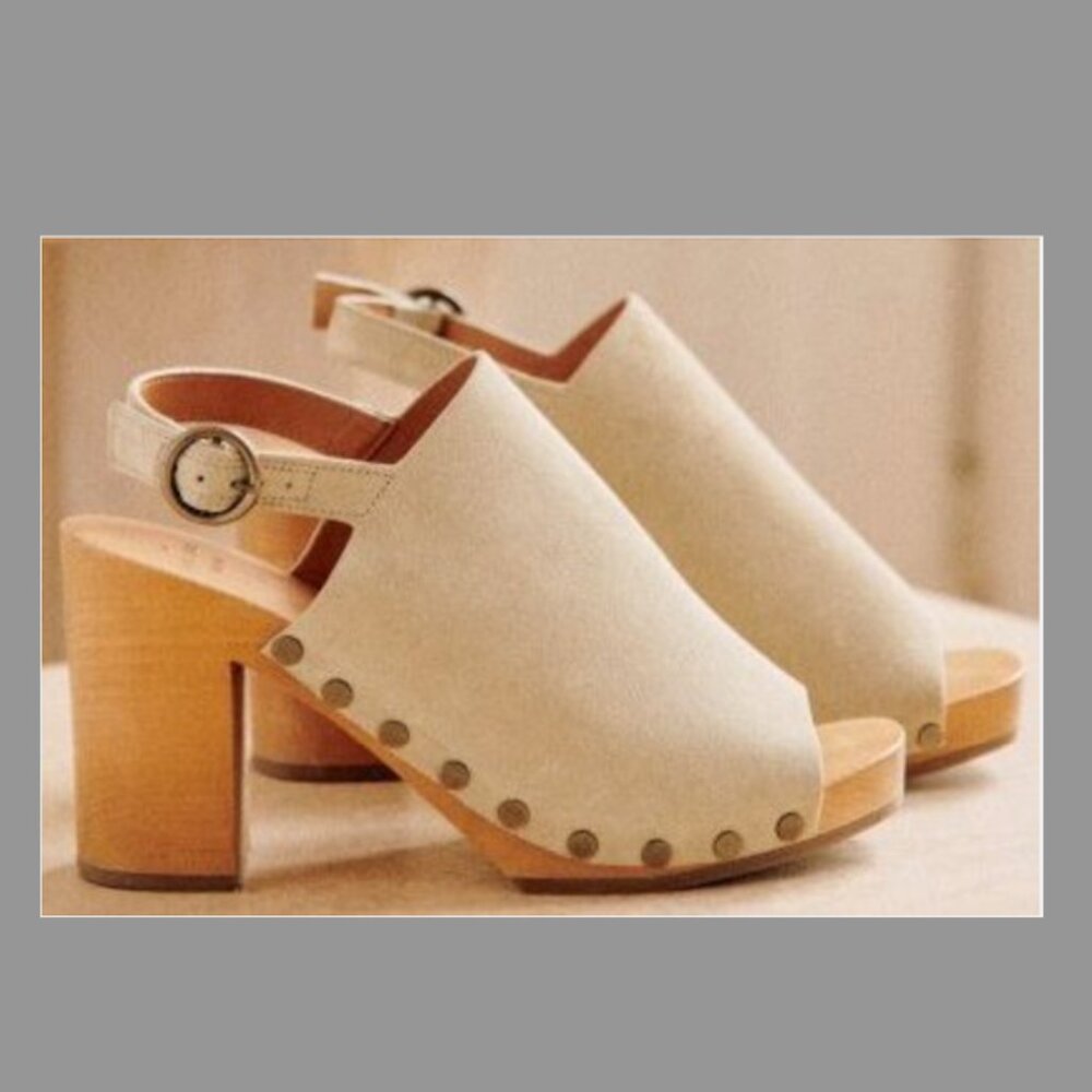 SEZANE Dakota High Clogs, Size US 7 (FR 38) - Picture 3 of 9